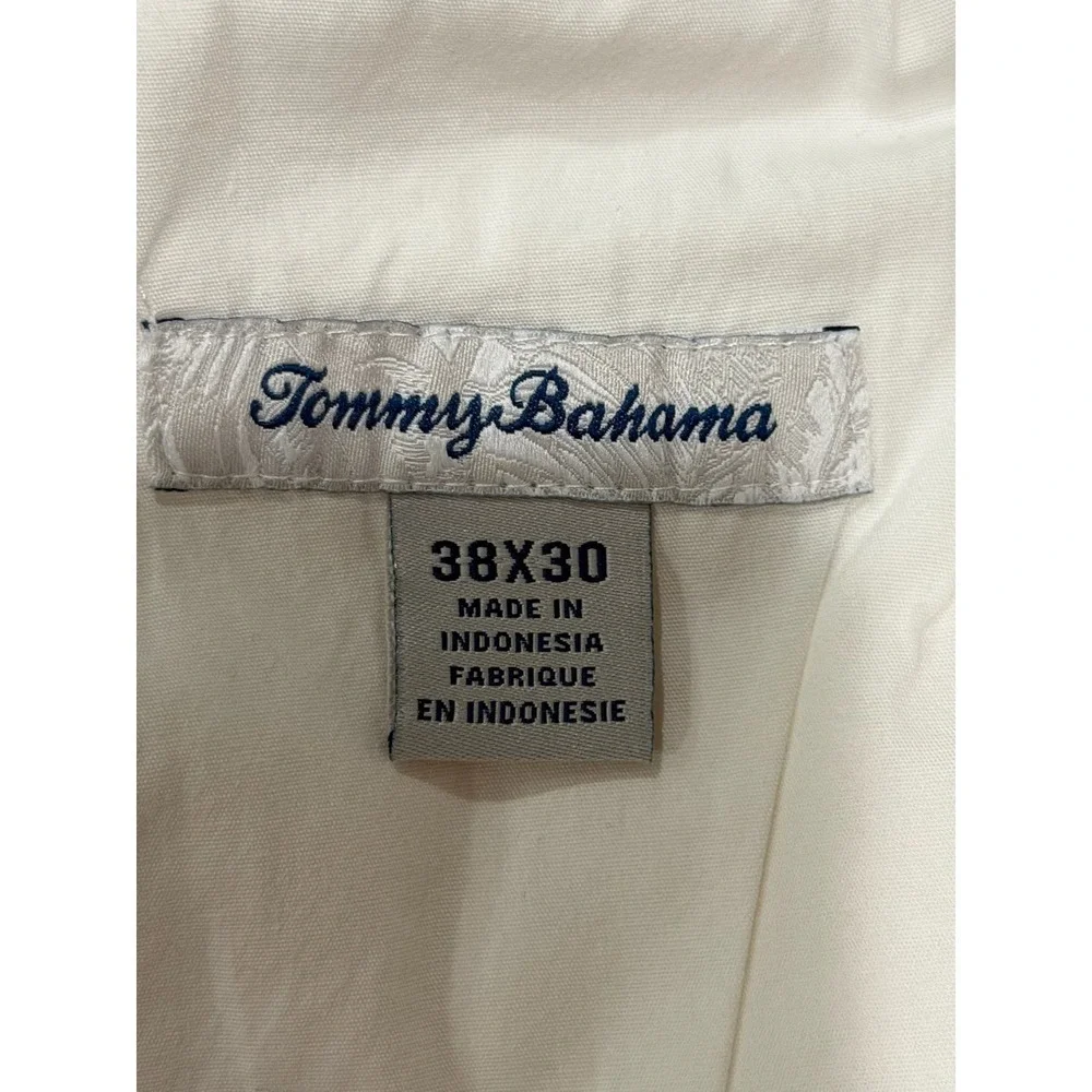 Tommy Bahama Boracay Mens 38x30 White Cotton Tencel Blend 5-Pocket Pants